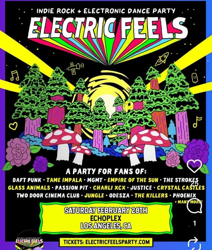 Electric Feels - Indie Rock Night