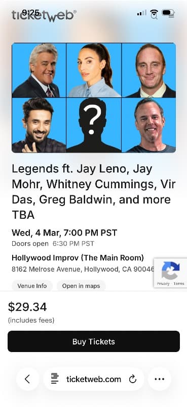 Comedy show, great lineup!